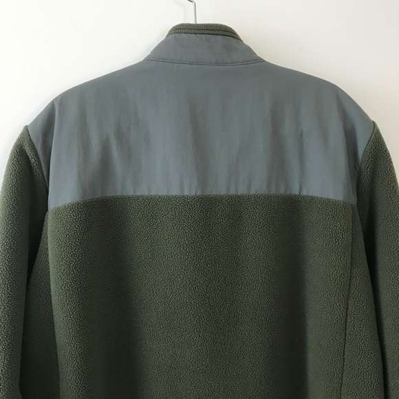 Lands End Green & Gray Zip Up Fleece Jacket - Picture 10 of 16